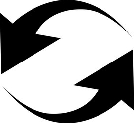 black arrows in circular motion arrow combinations vector image