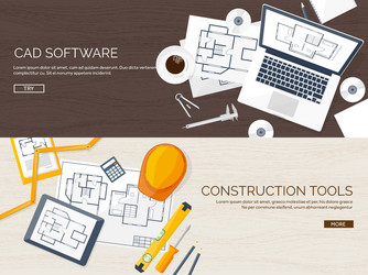 engineering and architecture vector image