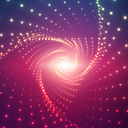 infinite triangular twisted tunnel vector image