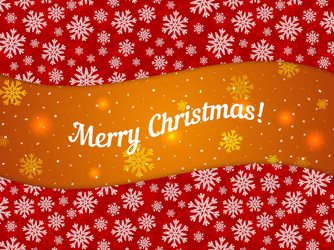 Merry christmas theme banner wit snowflake vector