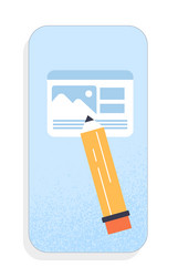 Mobile App Development UI vector image
