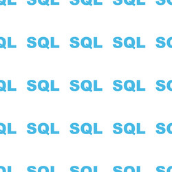 unique sql seamless pattern vector image