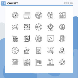 group 25 modern lines set for router easter vector image