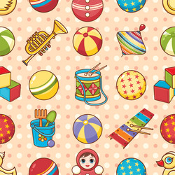child toy seamless pattern design element vector image