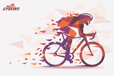 Dynamic Cycling Race Background Royalty Free Vector Image