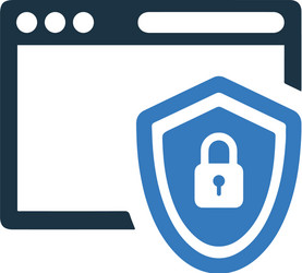 network web shield icon graphics vector image