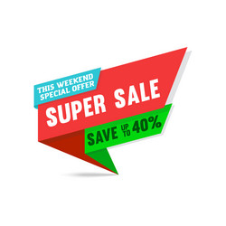 sale banner template design special offer concept Vector Image