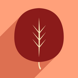 flat with shadow icon and mobile application vector image
