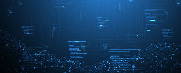 abstract patterns in the language of machines vector image