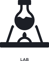 lab isolated icon simple element from science vector image