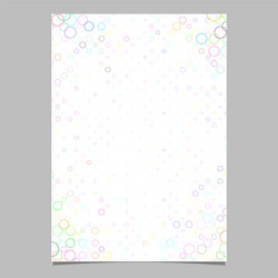 abstract circle pattern page corner background vector image