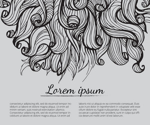 Abstract Waves and Clouds Pattern vector image