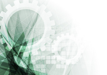 Green tech geometric technology background Vector Image