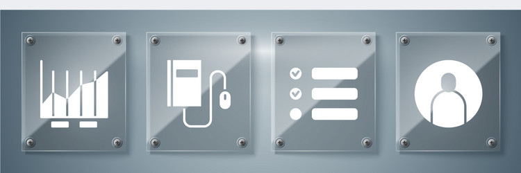 set create account screen task list electronic vector image