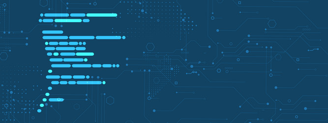 abstract patterns in the language of machines vector image