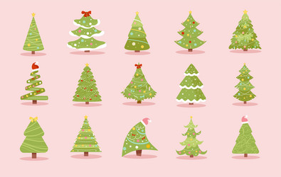 Christmas card set Royalty Free Vector Image - VectorStock