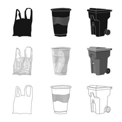 dump and sort icon set vector image