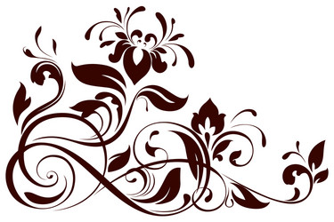 Floral design element Royalty Free Vector Image