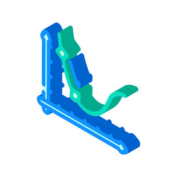gradient descent arrow machine learning isometric vector image