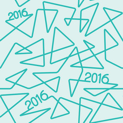 2016 year linear pattern vector image
