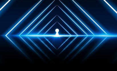 abstract triangle key light out technology vector