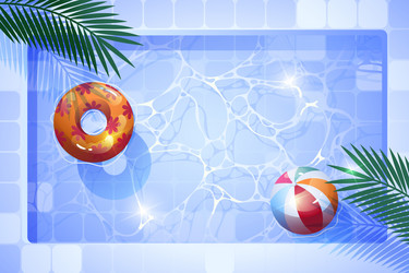 gradient swimming pool background vector image