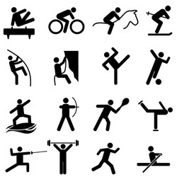 Sports Icon Set Vector Image