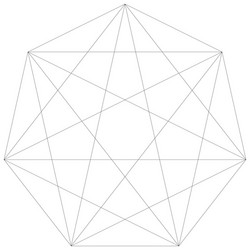 segmented element with grid geometrical shape vector image