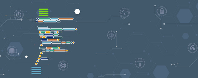 abstract patterns in the language of machines vector image