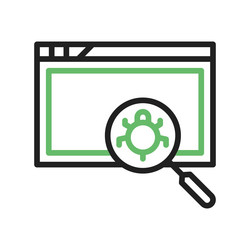 insecure code icon image vector image