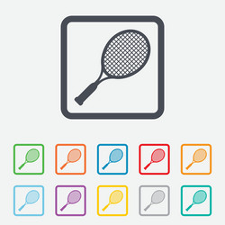 tennis racket sign icon sport symbol vector