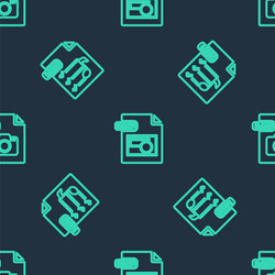 Document & File Icons - Seamless Pattern vector image