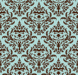 seamless baroque pattern vector