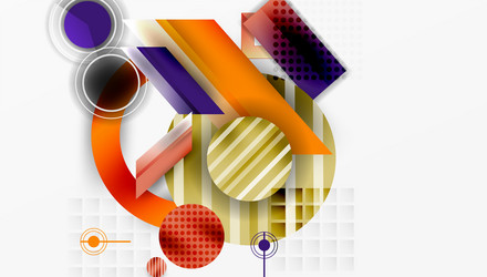 dynamic complex geometric abstract background vector image