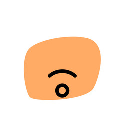 low signal indication in internet device vector image