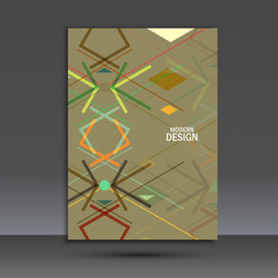 Templates geometric abstract design in a4 modern vector