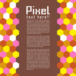 abstract modern pixel background vector image