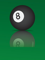 Billiard eight ball Royalty Free Vector Image - VectorStock