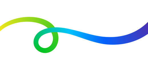 fluid abstract line colorful gradient wave shape vector image