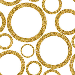 gold abstract seamless pattern with dots vector image