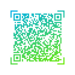 gradient qr code vector image