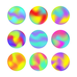 modern futuristic gradient elements set vector image