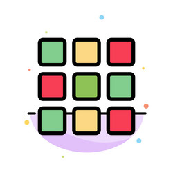 web grid shape squares abstract flat color icon vector image
