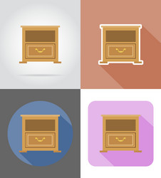 Furniture flat icons 32 vector