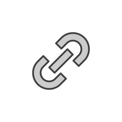 link icon in colored version vector image