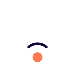 low signal indication in internet device vector image