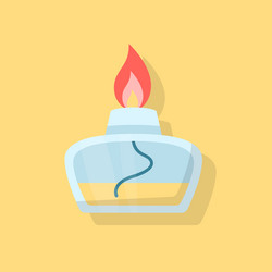 candle design objects science elements vector image