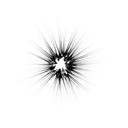 explode flash cartoon explosion star burst vector