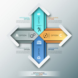 modern infographics options banner vector