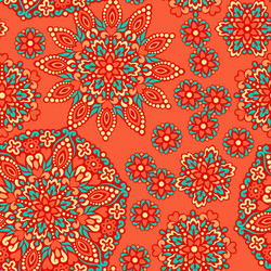 seamless background with abstract ethnic pattern vector image